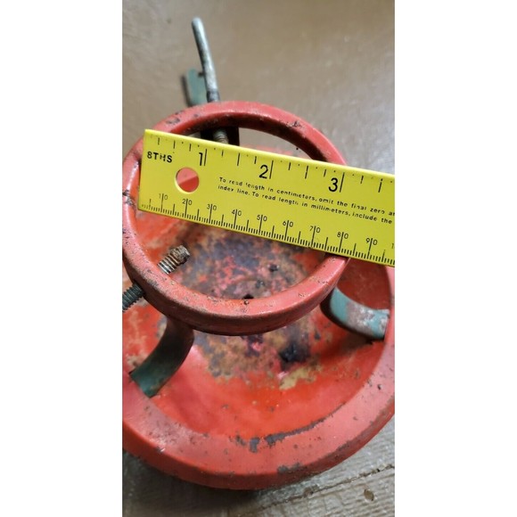 Vintage Metal Christmas Tree Stand Red & Green - Picture 4 of 10